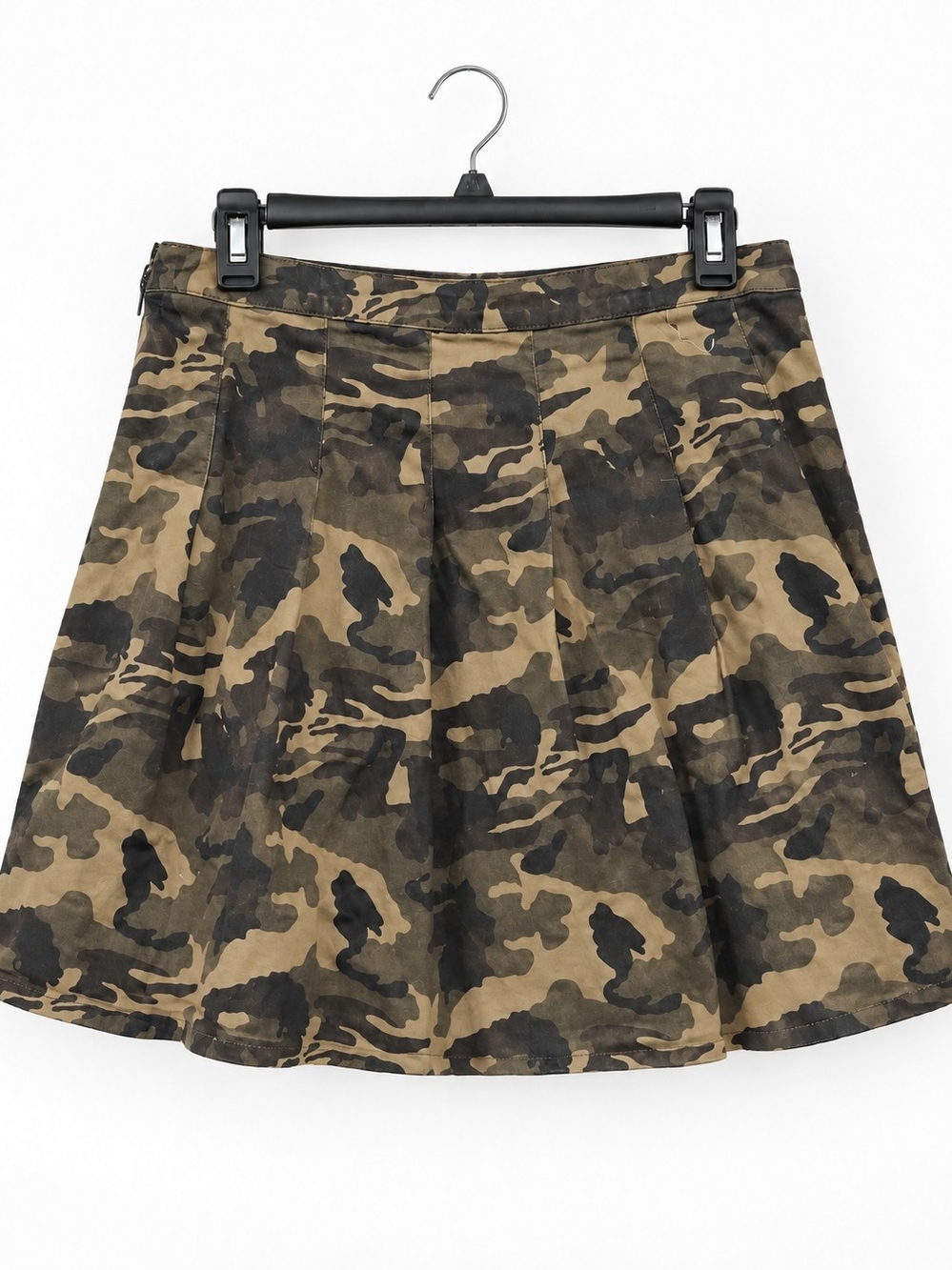 American Bazi Camouflage Circle Skirt in Olive and Black